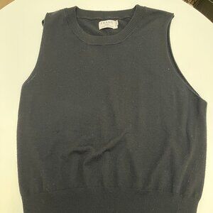 FRAME black wool/cashmere sweater vest